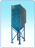 VF dust collector with 16 cartridge elements